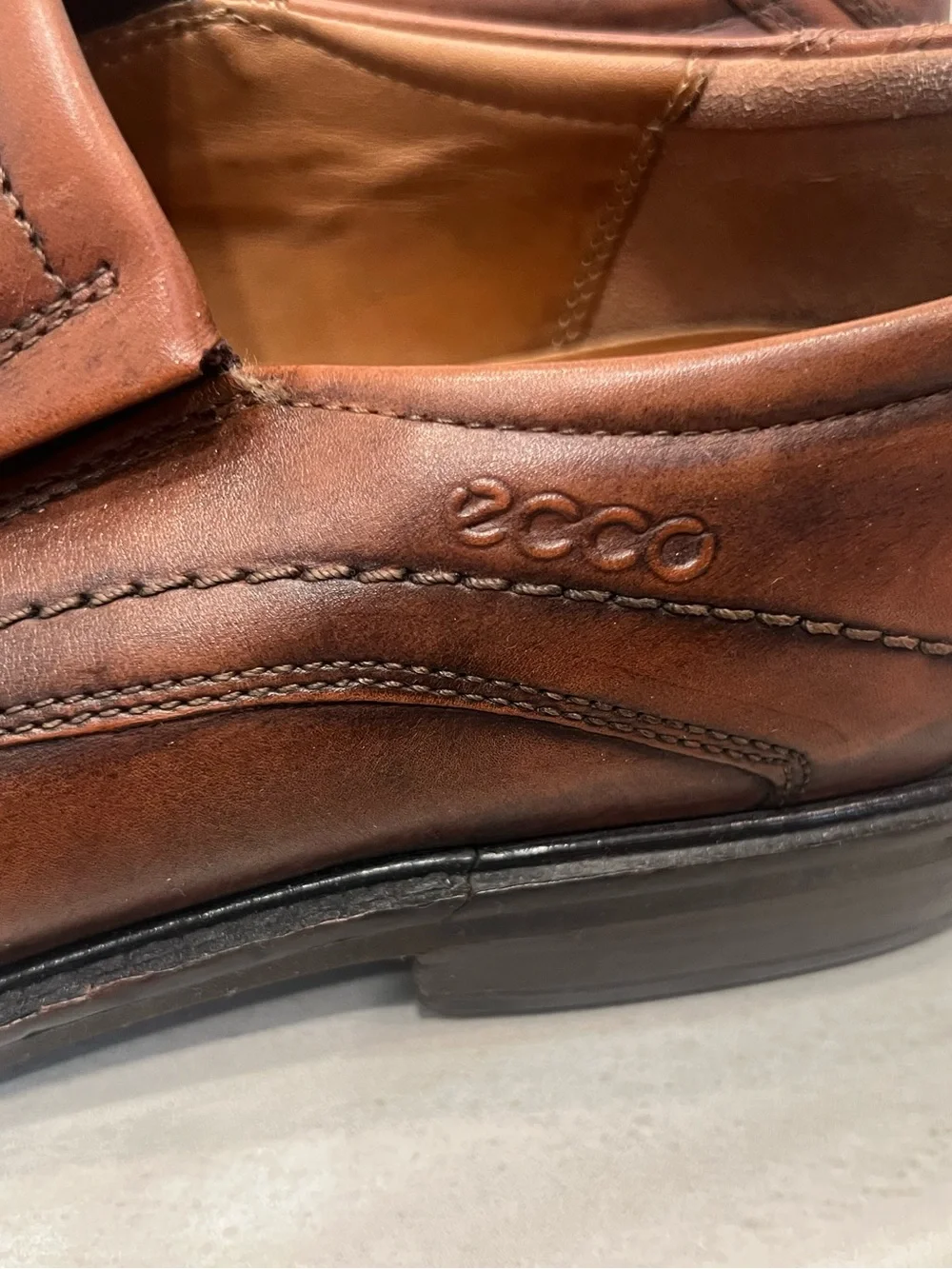 Ecco smooth leather